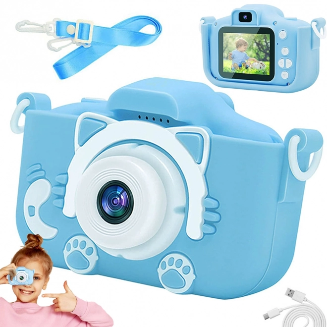 Appareil photo numérique pour enfants avec chat