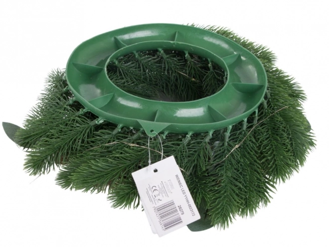 Couronne de Noël LED avec décorations