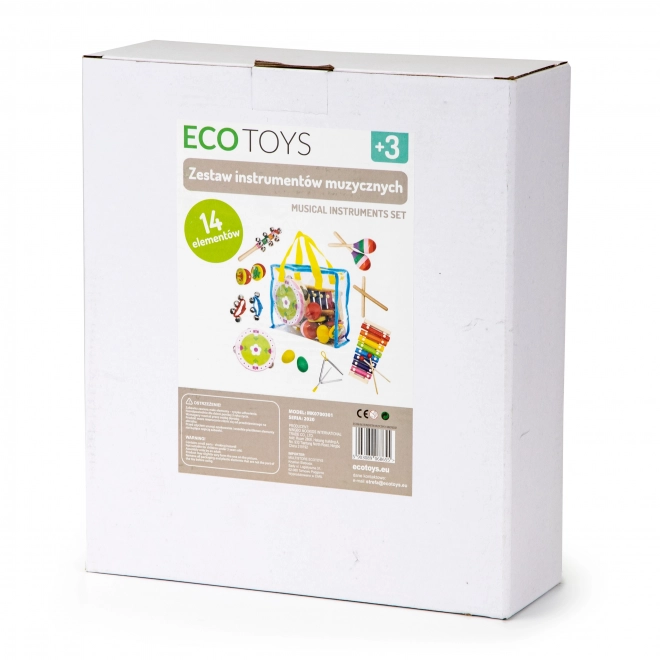 Ensemble musical 14 instruments + sac Ecotoys