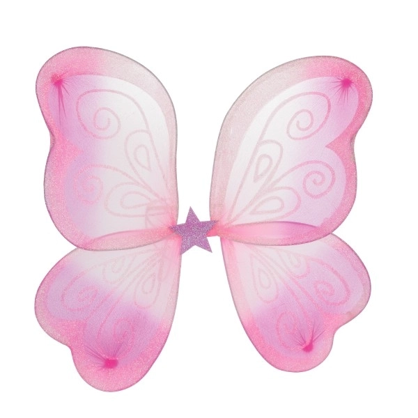 Costume de carnaval fée rose avec ailes