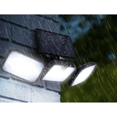 Lampe de jardin solaire 180 LED avec détecteur de mouvement et crépusculaire