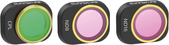 Kit de filtres SUNNYLIFE CPL, ND8 et ND16 pour DJI Mini 4 Pro