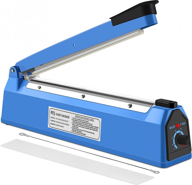 Soudeuse manuelle à impulsion pour films avec réglage du temps 300 mm, acier