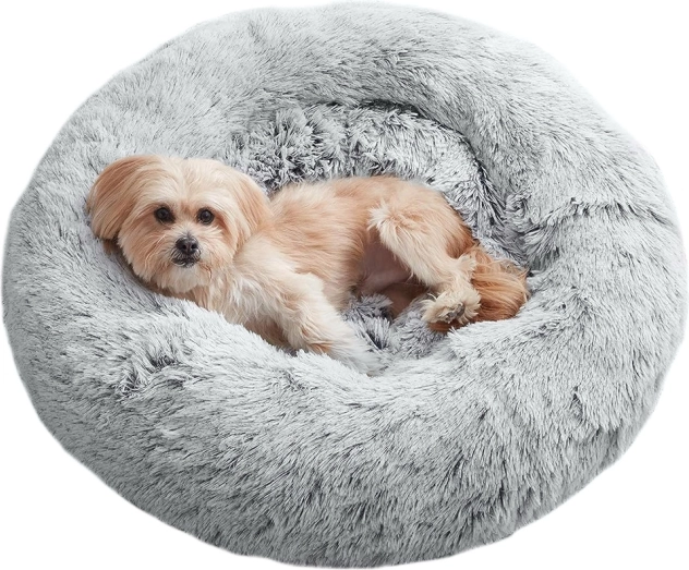 Panier douillet pour chats coussin moelleux pour canapé 80 cm – gris clair