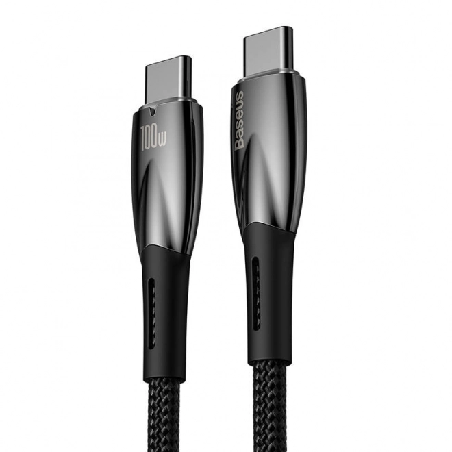 Câble Baseus Glimmer USB-C vers USB-C 100W 1m noir