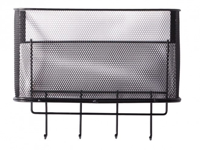 Panier suspendu en métal pour porte avec crochets