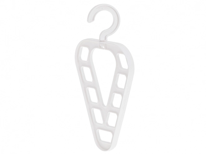 Organisateur polyvalent pour cintres d'armoire avec 9 ouvertures blanc