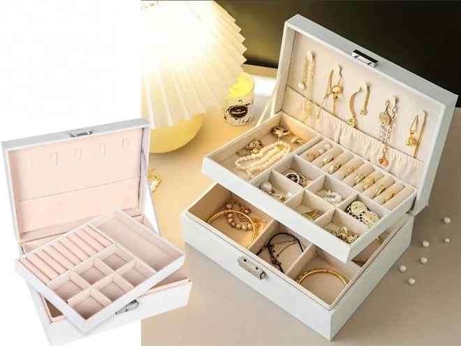 Organiseur/boîte à bijoux - élégant coffret