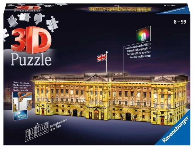 Puzzle 3D lumineux édition nocturne Palais de Buckingham