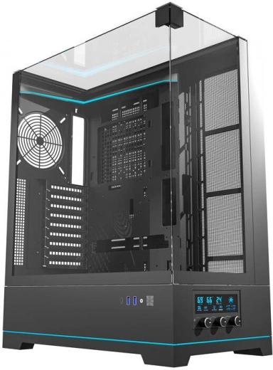 Panneau I/O moderne et contrôle des ventilateurs