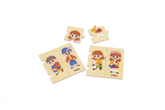 Puzzle en bois habillage