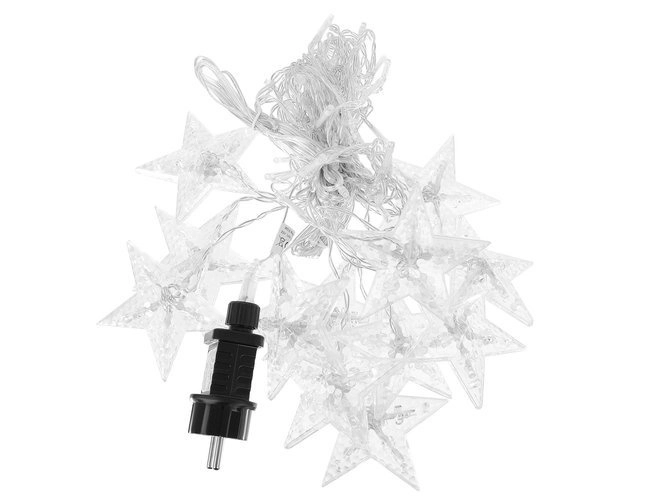 Rideau LED coloré avec étoiles - 2,5 m, 108 LED