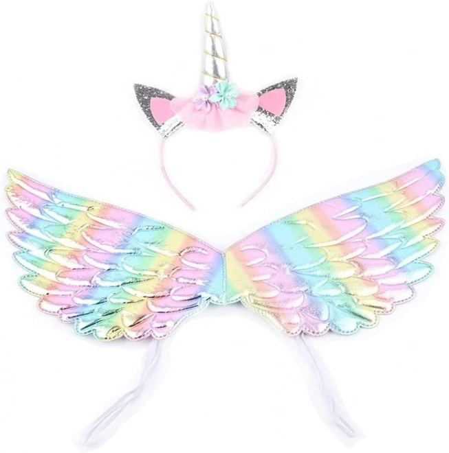 Costume de licorne avec ailes et serre-tête
