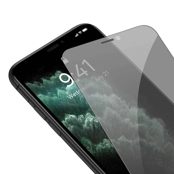 Baseus Crystal protection de la vie privée verre trempé pour iPhone X/XS