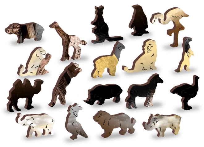 Puzzle en bois Rêves d'Éléphant 2 en 1
