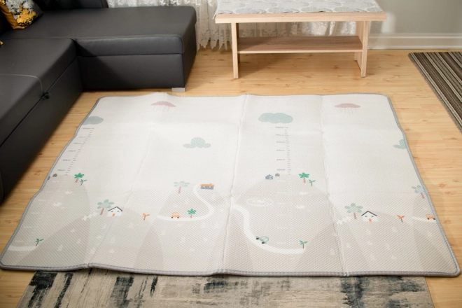 Tapis éducatif avec mètre de croissance 200x180x1cm