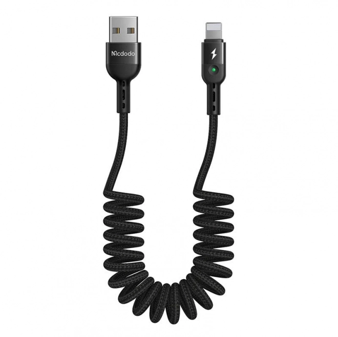 Câble USB-Lightning, Mcdodo CA-6410, ressort, 1,8 m (noir)