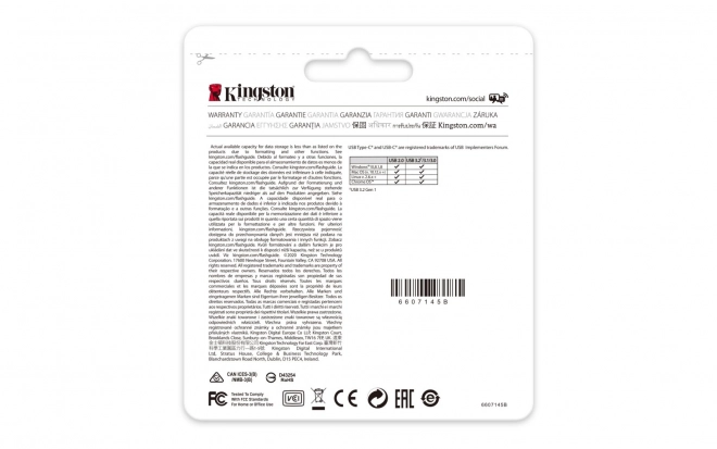 DT70/64GB USB-C 3.2 Gen1 disque flash