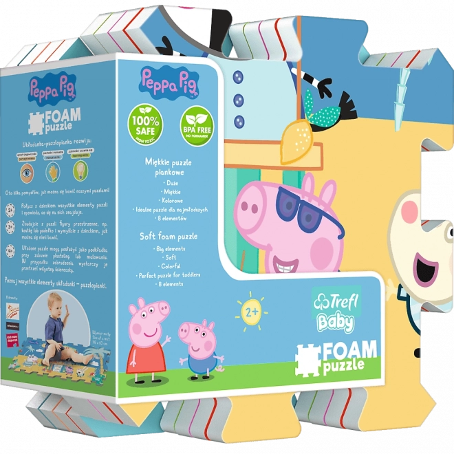 Puzzle en mousse Peppa Pig 8 pcs