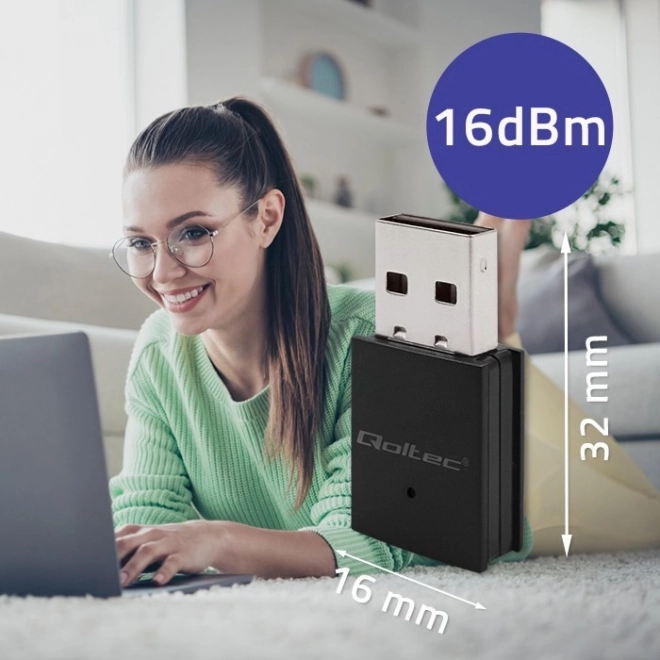 Adaptateur mini USB Wi-Fi et Bluetooth 4.0 sans fil