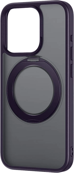 Baseus SkyRing Magnetic étui magnétique avec support pour iPhone 14 Pro Max + verre trempé et kit de nettoyage violet