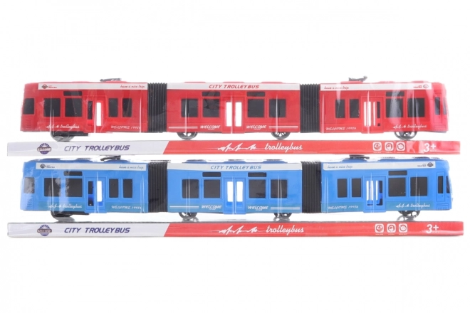 Trolleybus en plastique pour enfants