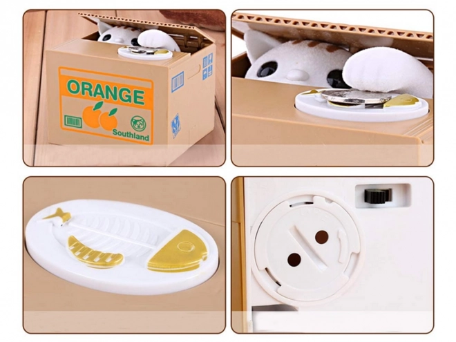 Tirelire interactive pour chat