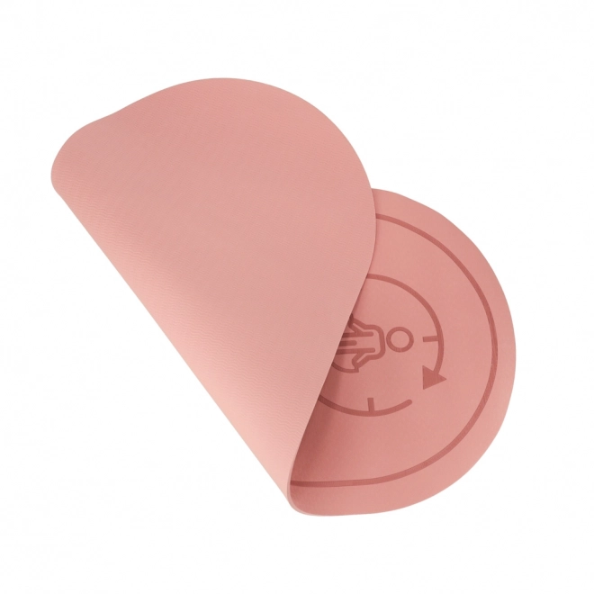 Tapis de yoga avec isolation sonore antidérapante 127x63x0,6 cm rose