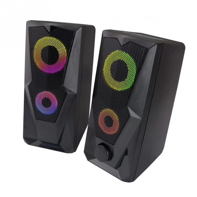 Reproduktor stéréo USB Led Rainbow Baila
