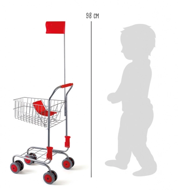 Chariot de Courses Small Foot Argenté