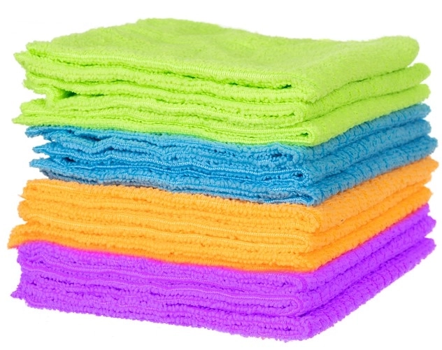 Chiffons en microfibre - ensemble de 12 pièces