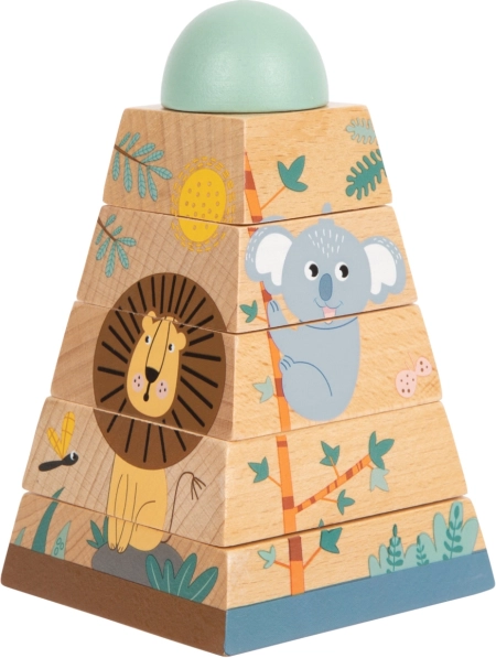 Tour empilable en bois Safari pour enfants