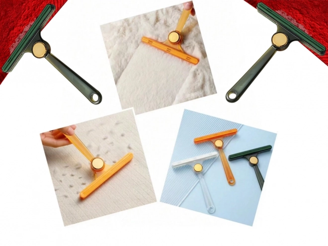 Brosse réversible pour éliminer les poils de chien des tapis