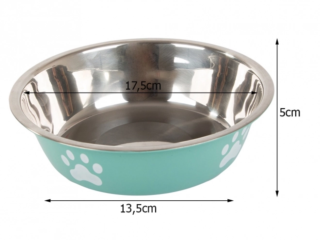Grande gamelle en métal pour chiens et chats