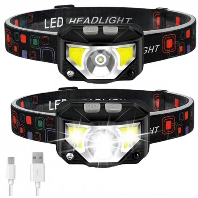 Lampe frontale LED avec capteur de mouvement