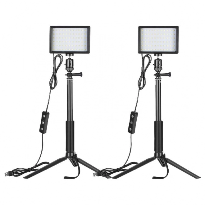 Kit de studio Neewer deux lampes LED avec filtres et trépieds