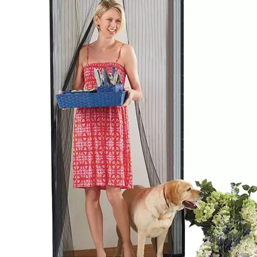 Moustiquaire auto-fermant pour porte - 100 x 210 cm