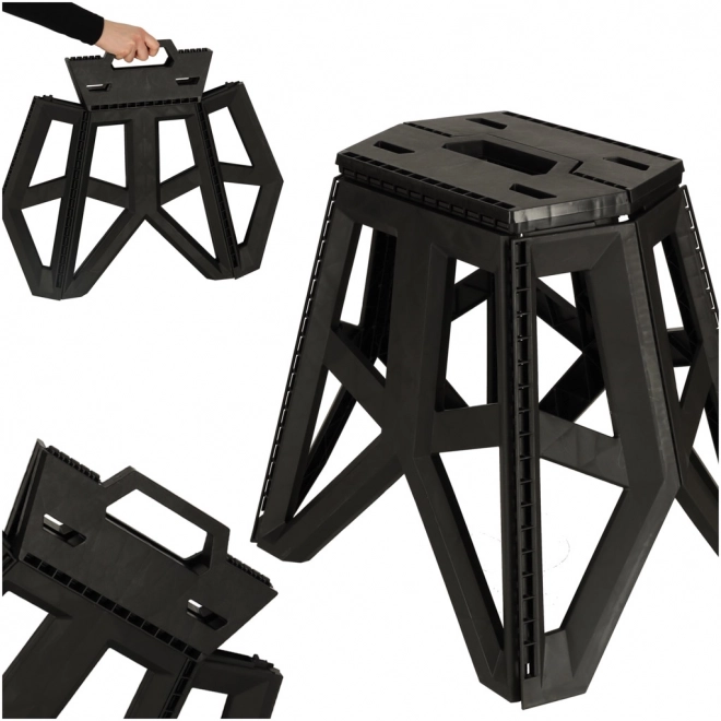 Chaise de camping pliante noire