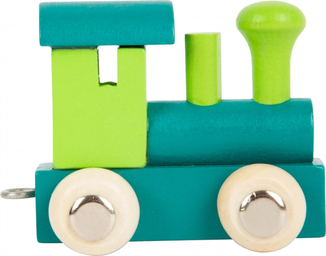 Locomotive en bois verte SMALL FOOT
