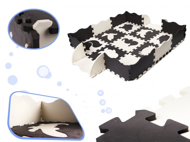 Tapis éducatif en mousse avec motifs d'animaux