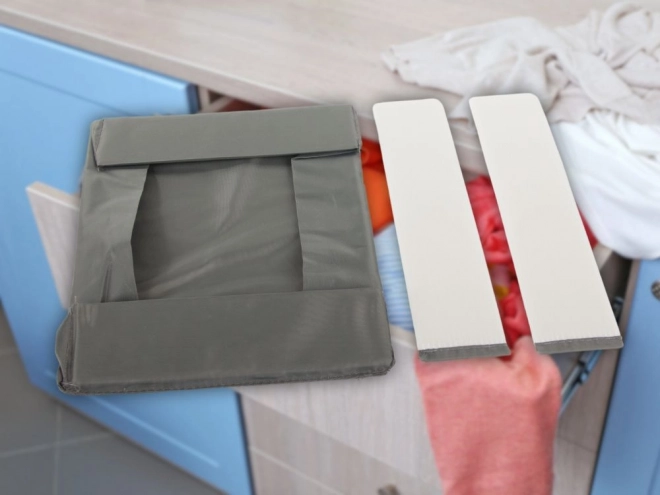 Organisateur de vêtements pour tiroir de dressing gris