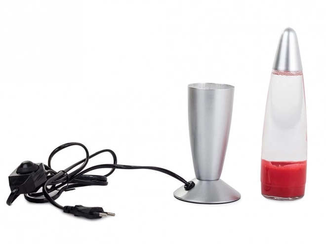 Lampe de nuit en lave avec liquide de cire