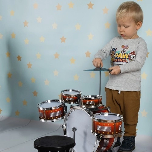 Ensemble de batterie pour enfants - grandes batteries pour enfants XL avec tabouret