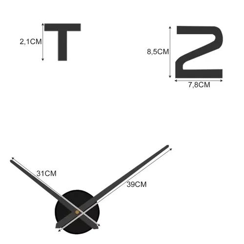 Horloge murale DIY Ruhhy