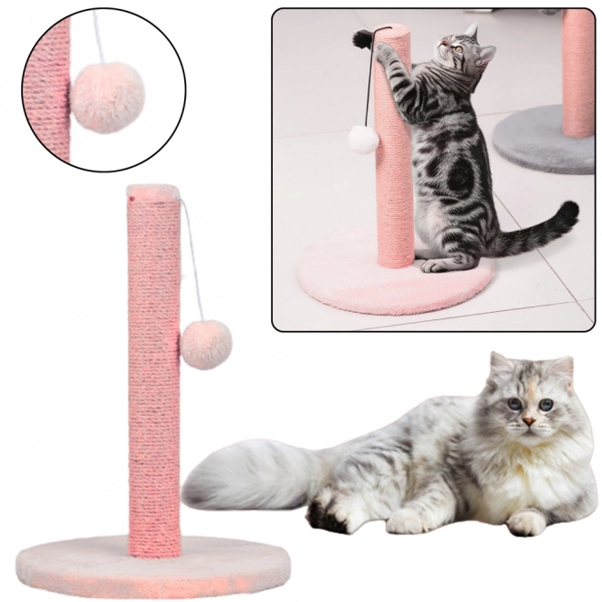 Griffoir pour chats tour rose