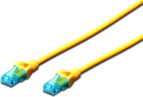 Câble patch réseau U/UTP Cat 5e, 5 m, jaune