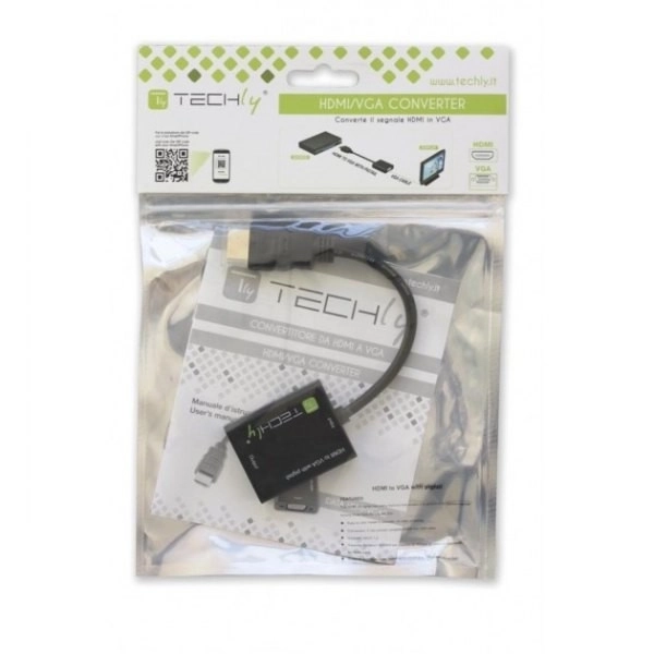 Adaptateur HDMI mâle à VGA femelle, noir, 10 cm