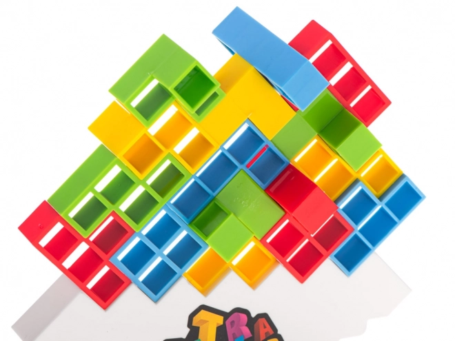 Jeu d'équilibre logique Montessori dans le style Tetris