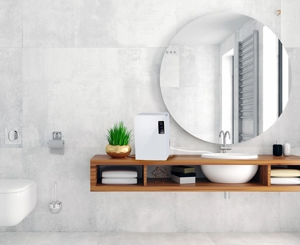 Déshumidificateur et purificateur d'air 2 en 1 avec lampe UV et TiO2