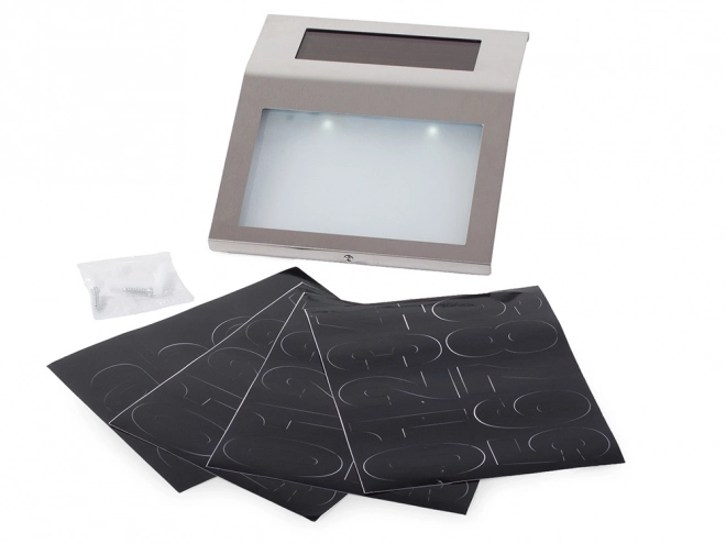 Lampe LED solaire en métal pour numéro de maison